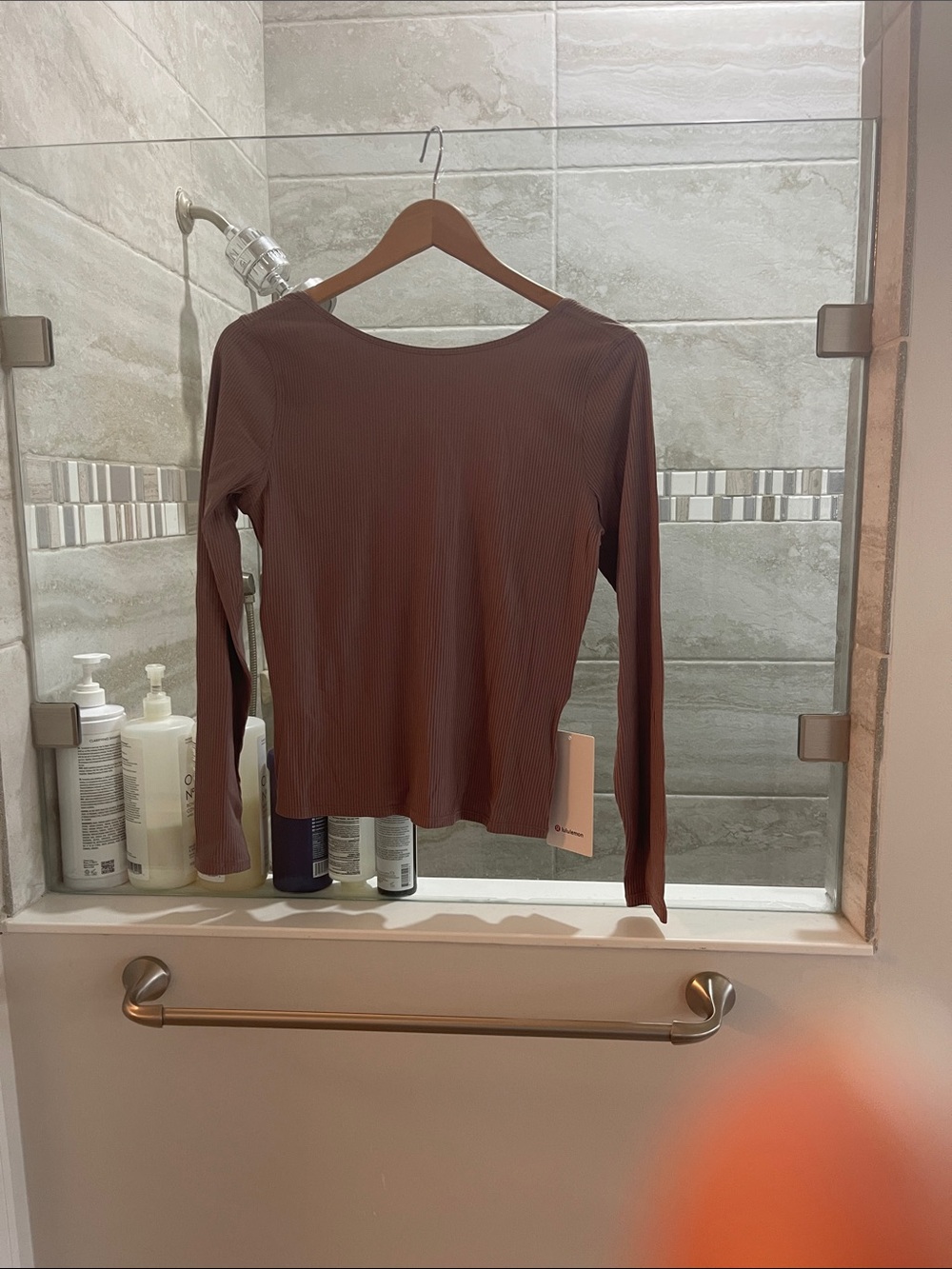 lululemon athletica Ribbed Long-Sleeve Top - Chocolate Brown